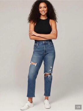 Abercrombie&Fitch Ankle Straight Ultra High Rise